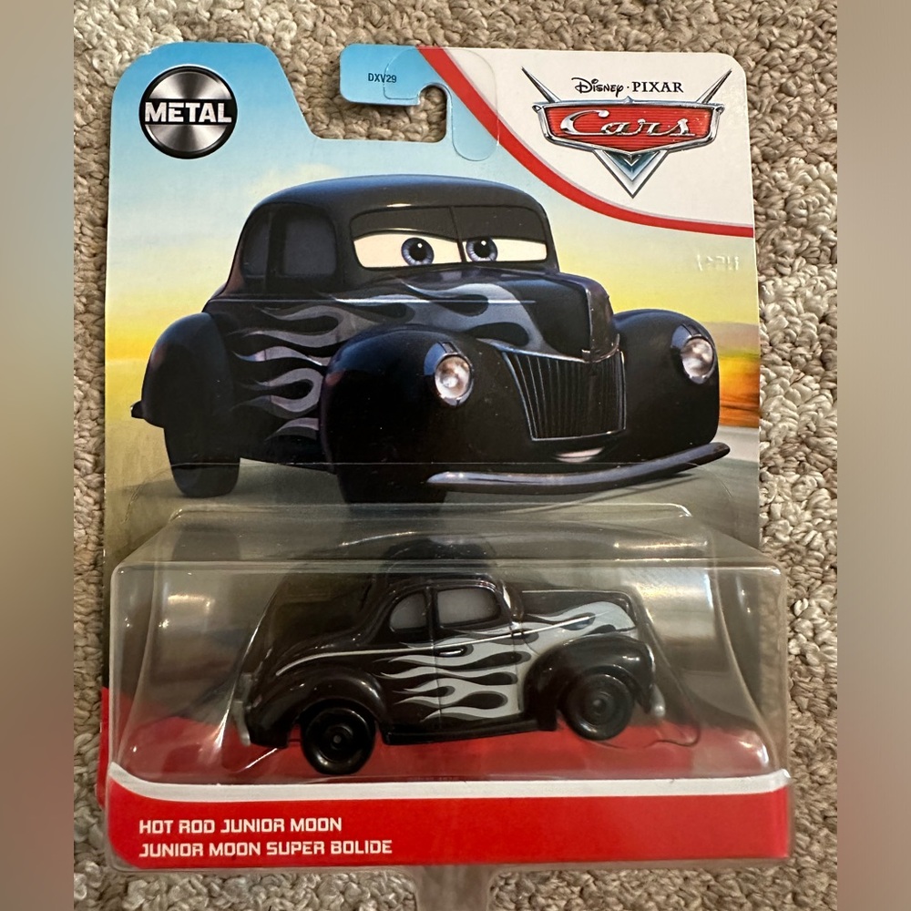 NIB Disney Pixar Cars Hot Rod Junior Moon vehicle